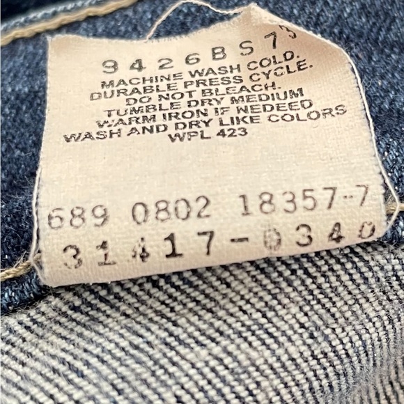 Vintage Levi’s 517 slim fray  Jean size W24/L28 - Picture 7 of 12